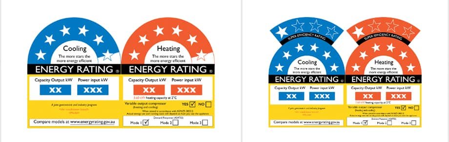 Energy Efficiency Rating Label for Air Conditioners